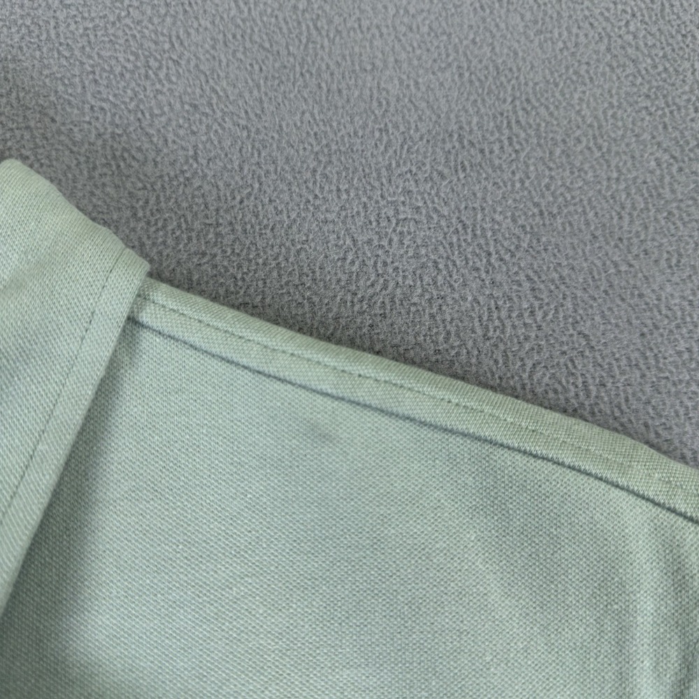 Tailor Vintage Shirt Small Green Comfort Stretch Oxford Flip Cuff Minimalist New - Picture 2 of 10